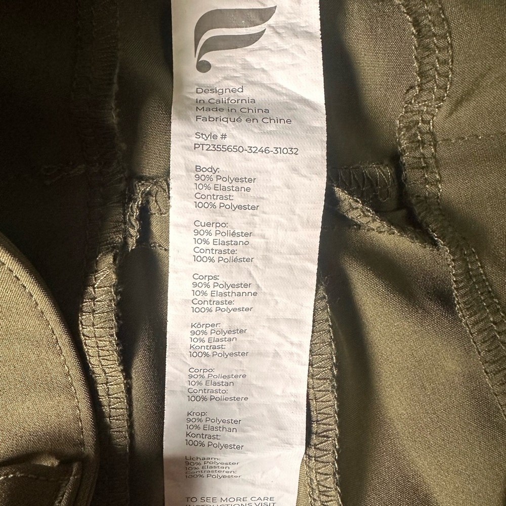 Fabletics Olive Green Men's Pants